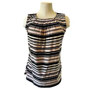 TOMMY HILFIGER Striped Sleeveless Blouse | EUC  | Large